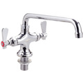 Bk Resources OptiFlow Faucet, dual valve, deck mount, interchangeable 16" swing spout BKF-DPF-16-G